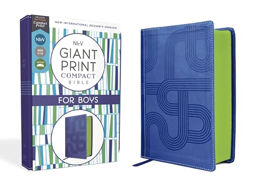 NIrV, Giant Print Compact Bible for Boys, Leathersoft, Blue, Comfort Print: New International Reader's Version, Blue, Leathersoft, Giant Print Compact Bible for Boys, Comfort Print von Zonderkidz